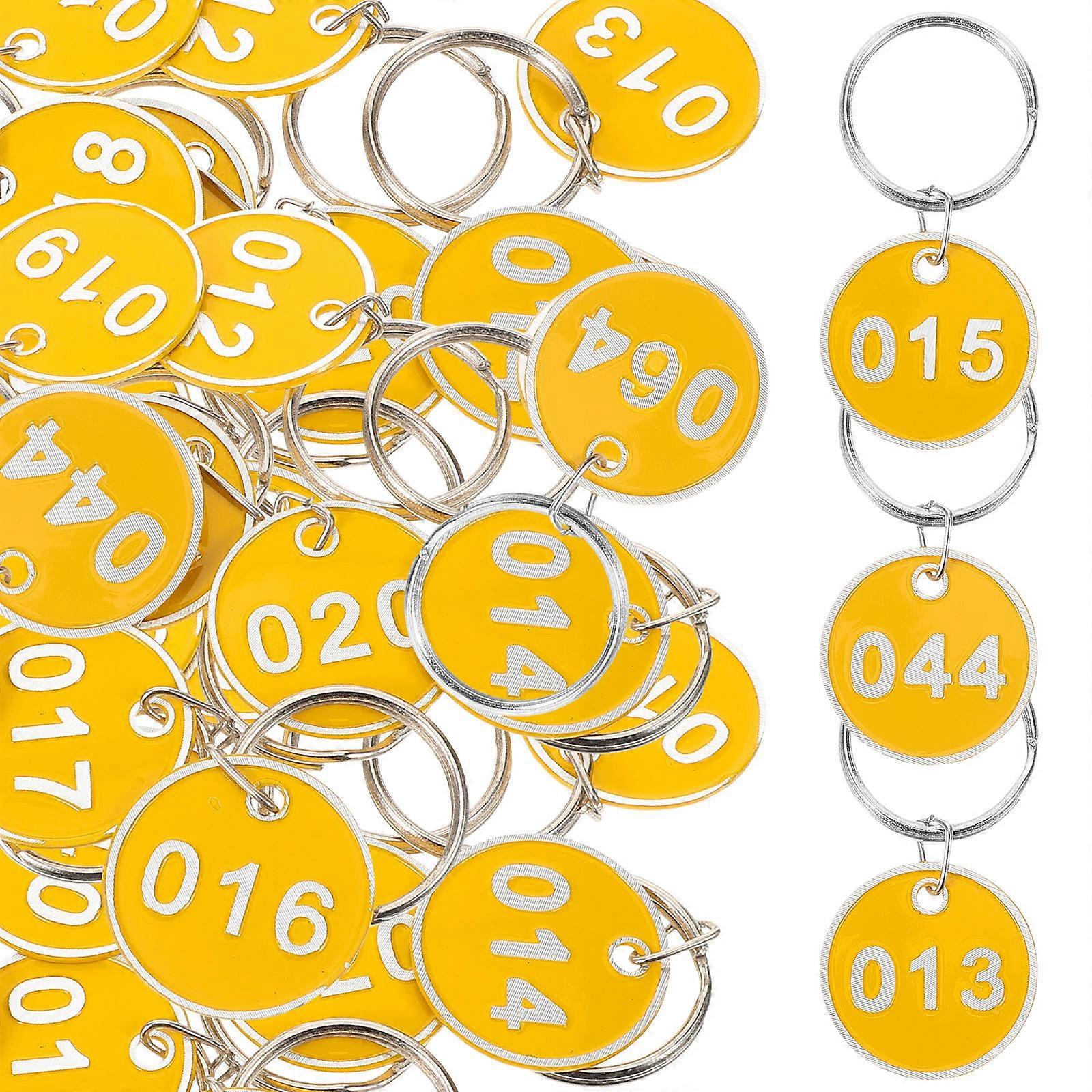 Numbered Plates with Key Rings for Organizing Multiple Keys Sets