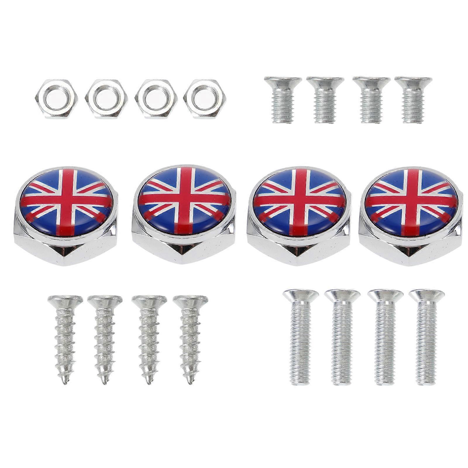 Security Screws for License Plate Professional Manufacturing Technology Car Owners 4Pcs
