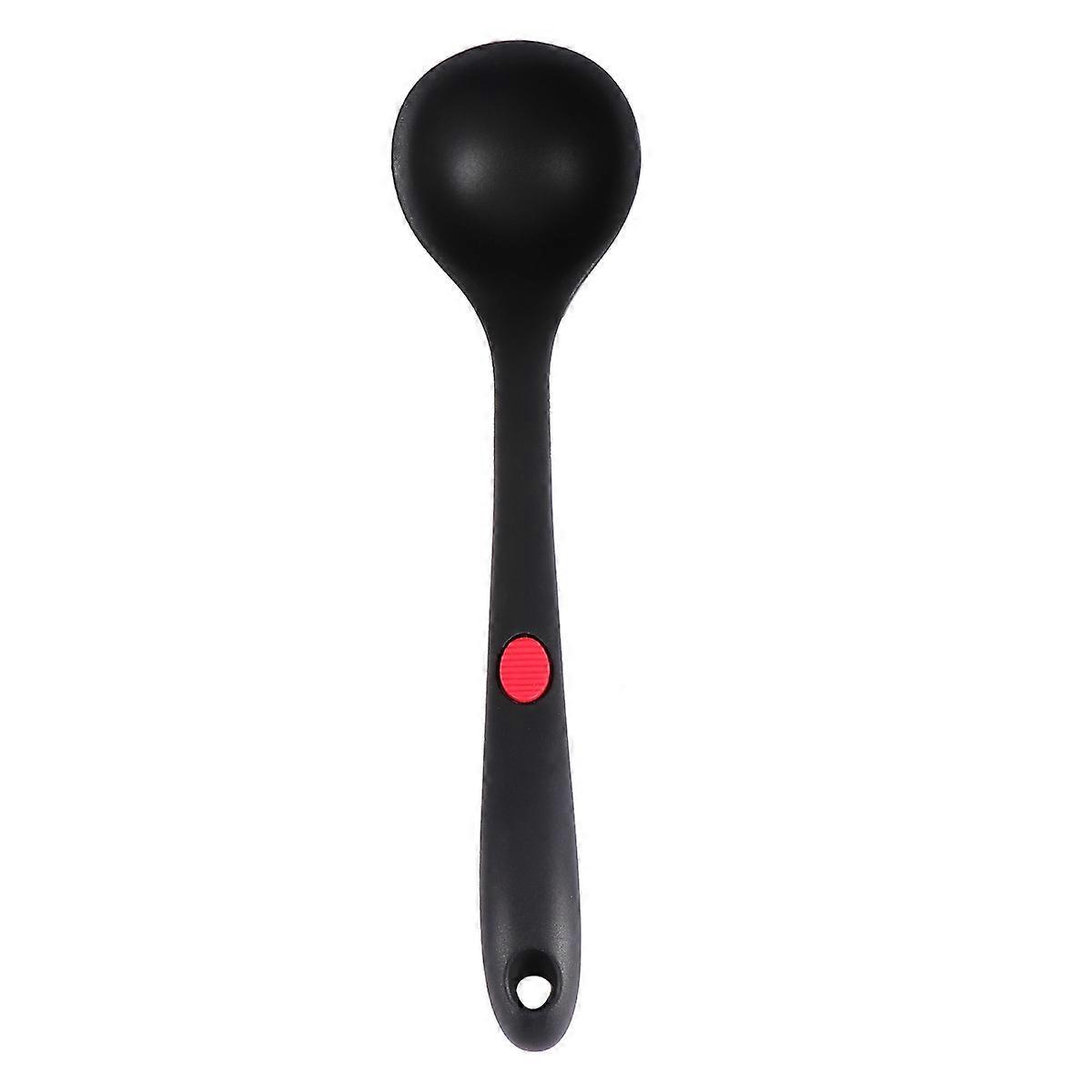 Silicone Kitchen Utensils Non Stick Cookware Soup Scoop for Professional Chef Use or Restaurant Heat Resistant 34X9X8CM 1Pack
