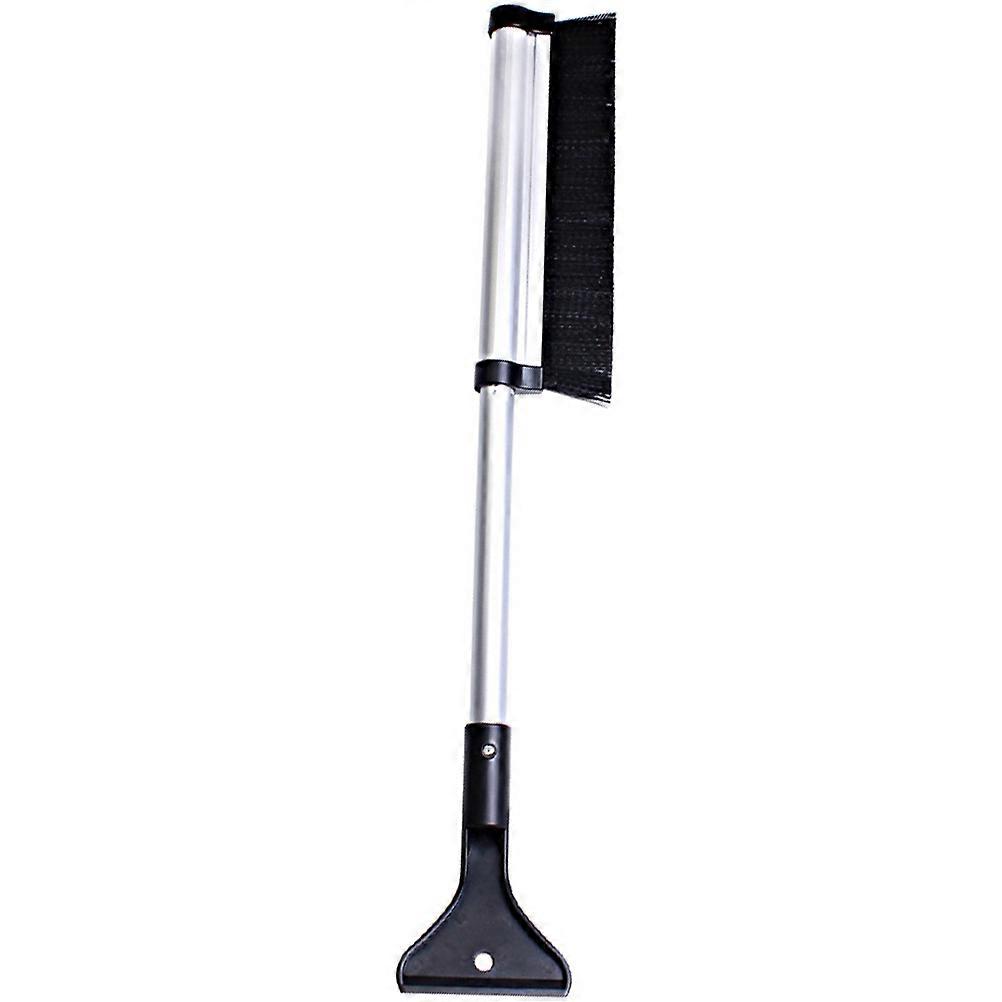 Telescoping Snow Brush Ice Extendable Car Accessories Winter Weather Silver 1Pc
