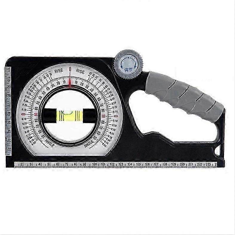 Emboadlie Portable Mechanical Inclinometer, Scale Rotary Pitch Finder with Level
