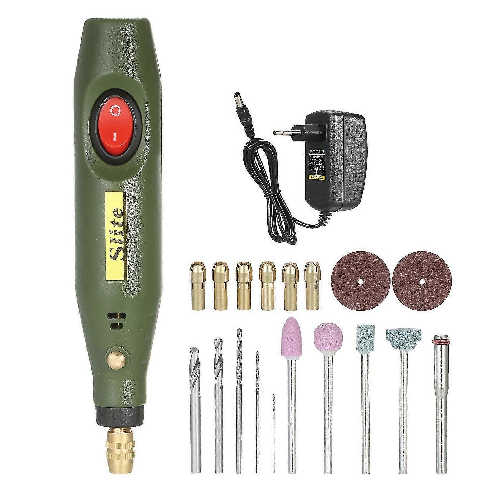 Portable Power Rotary Tool Kit Mini Electric Grinder Tool 18000RPM High-Speed Polishing Tool with Multiple Attachments for Wood Carving Jewelry Making
