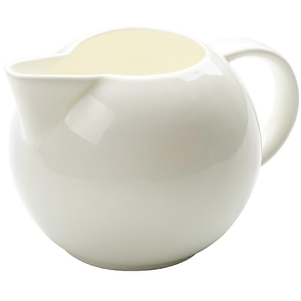 Ceramic Cream Pitcher with Unique Spout Design for Home, Restaurant, and Coffee Shop Use – Multipurpose Milk Container and Creamer Dispenser