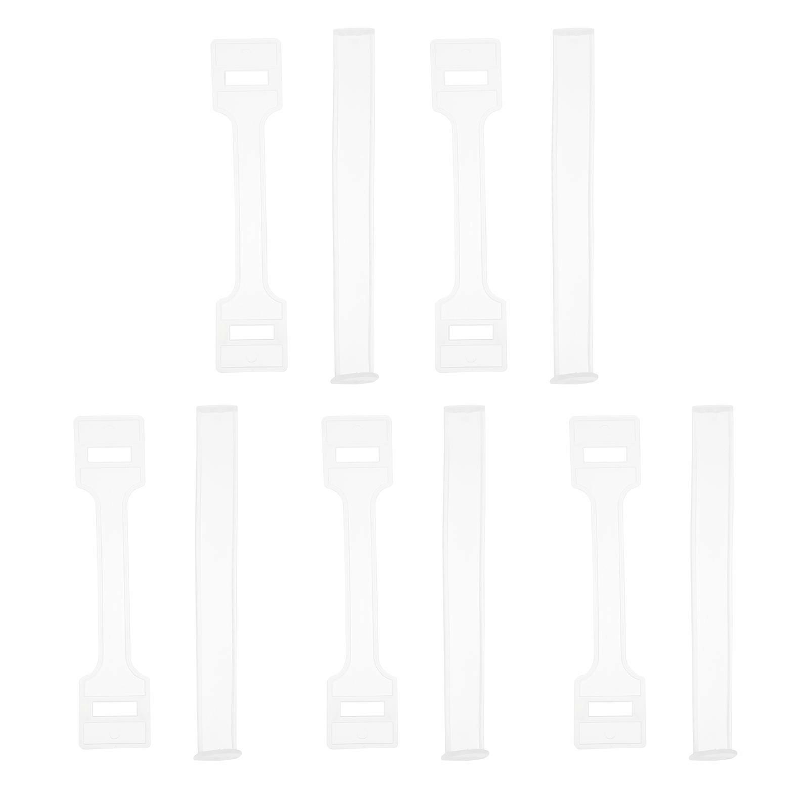 White Plastic Gift Box Handles for Decor and Easy to Install 100 Set