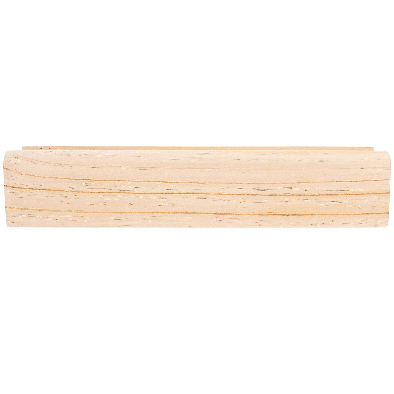 Multi Use Mirror Stand Solid Wood Base Floor Mirror Support Pedestal Luxury Design Home Decoration 35.00X8.00X7.00CM 1Pcs