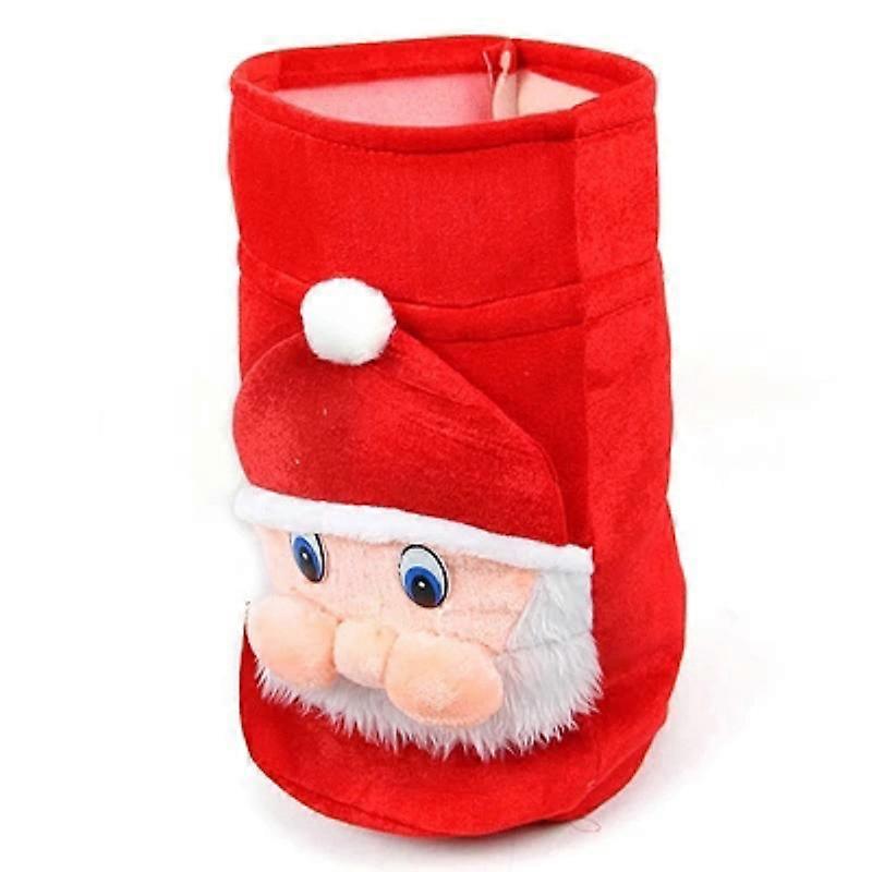 Fashion Christmas Plush Bag For Kids And Adults 46x33cm Drawstring Closure 1Pc
