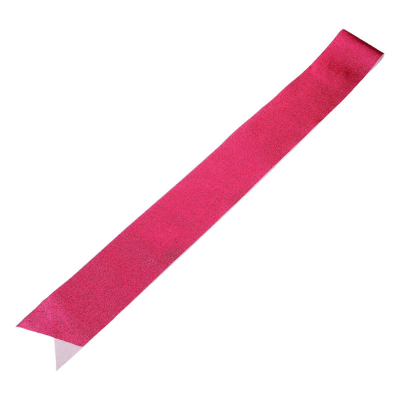 Graduation Sash Diy Design Party Decoration Ceremonial Use Rosy 160.00X9.50X0.10cm Polyester 4Pcs