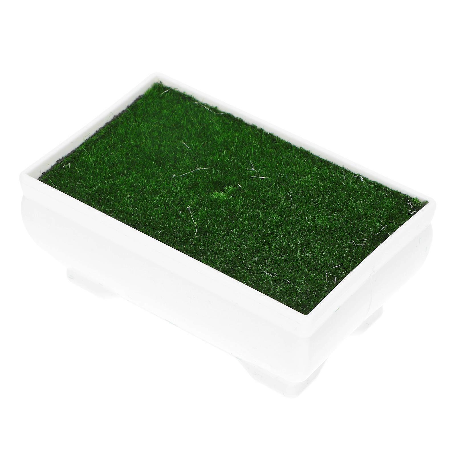 Plastic Flower Planter Set of 1 for Desk Decoration with Foams Flocking Assorted Color