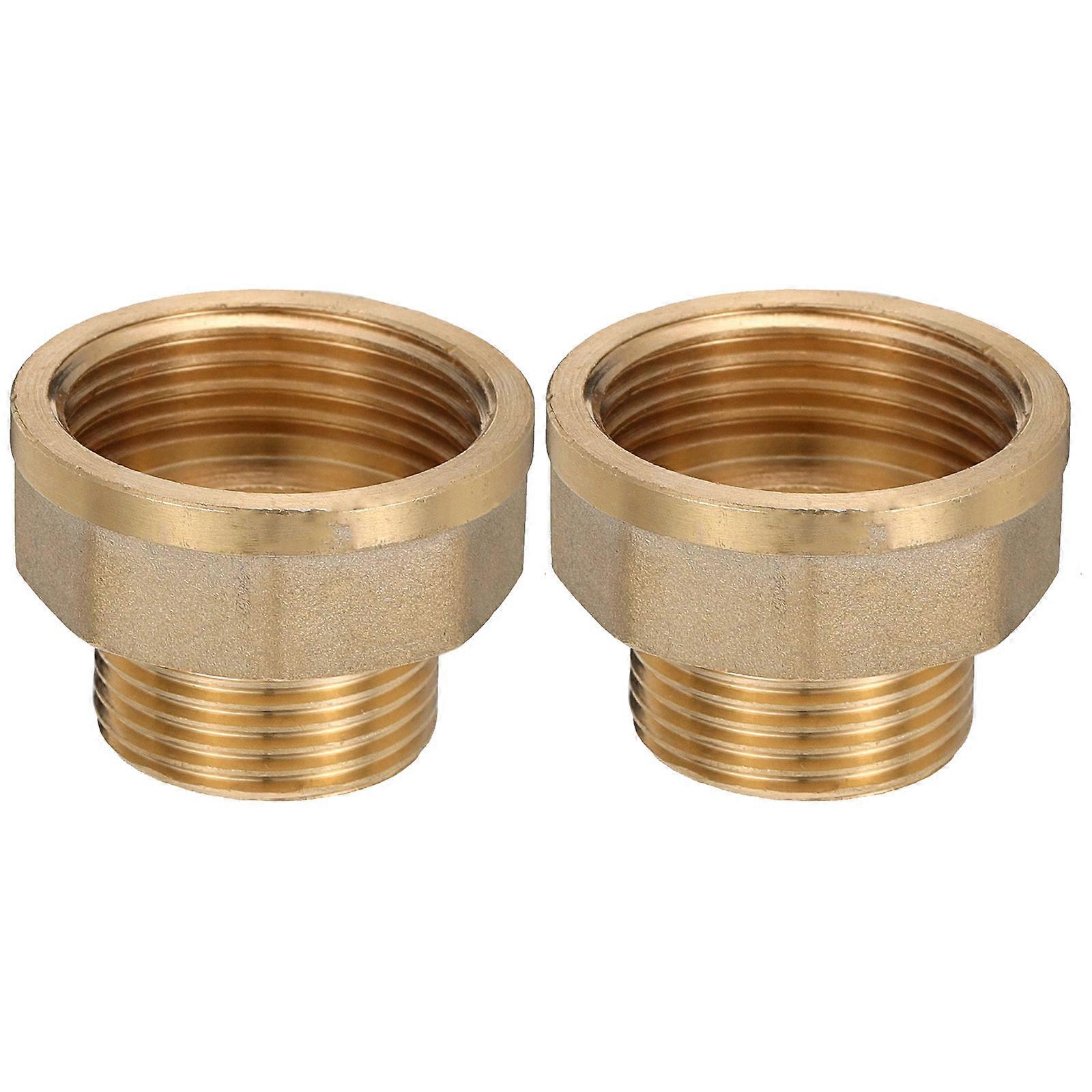 Brass Coupler Connector for Pipe Golden 1 Inch X 0.75 Points