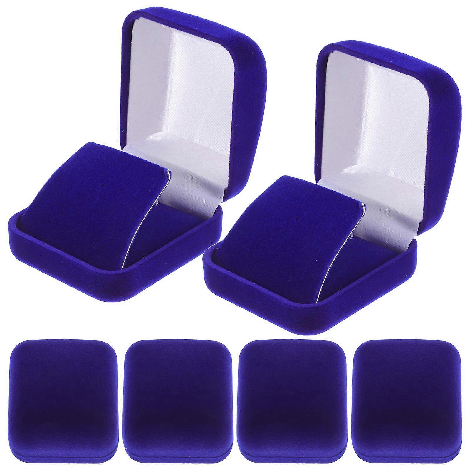 School Badge Display Box Single Badge Holder for Enthusiasts Blue 6Pcs