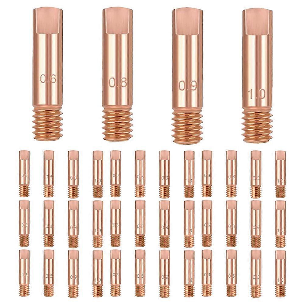 Welding Nozzle Bulk Contact Tips Replacement Welder Accessories MIG Welding Rose Gold High Conductivity 40Pack