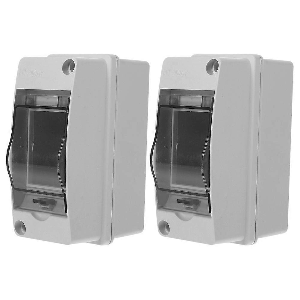Box Electrical Enclosure Outdoor Use Compact Lightweight 4.7X3.6X2.2in Impact Resistance 2Pcs
