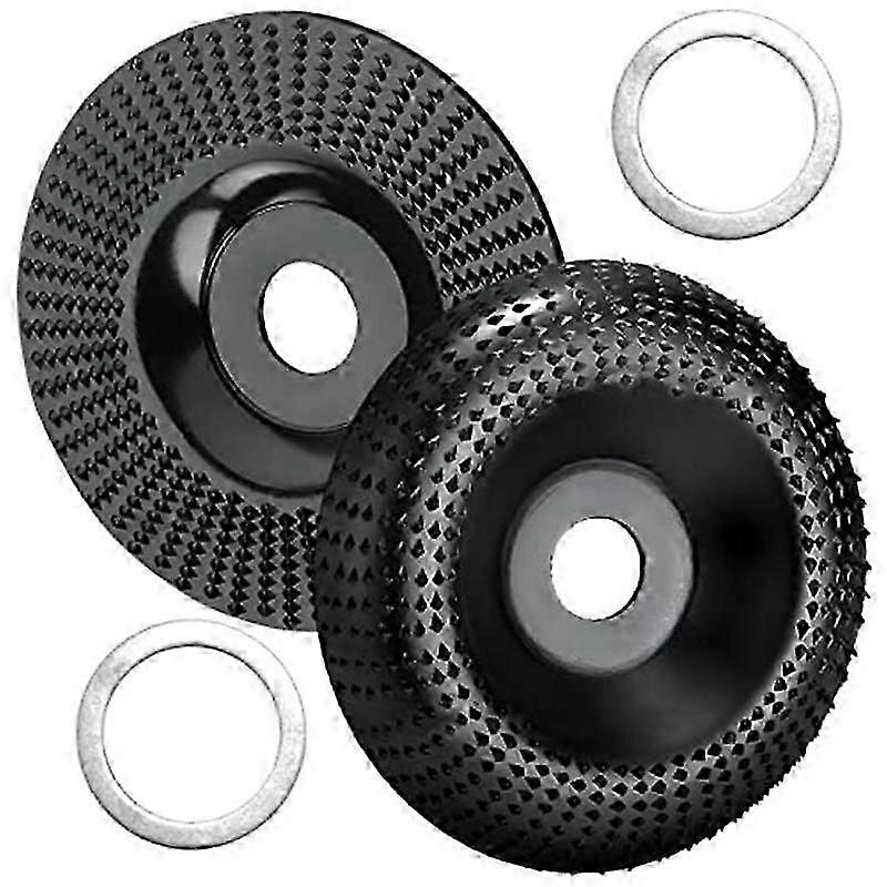 2er Pack Holzschleifscheibe für Winkelschleifer 125mm Holzschnitzereien Holzfräser der Milli