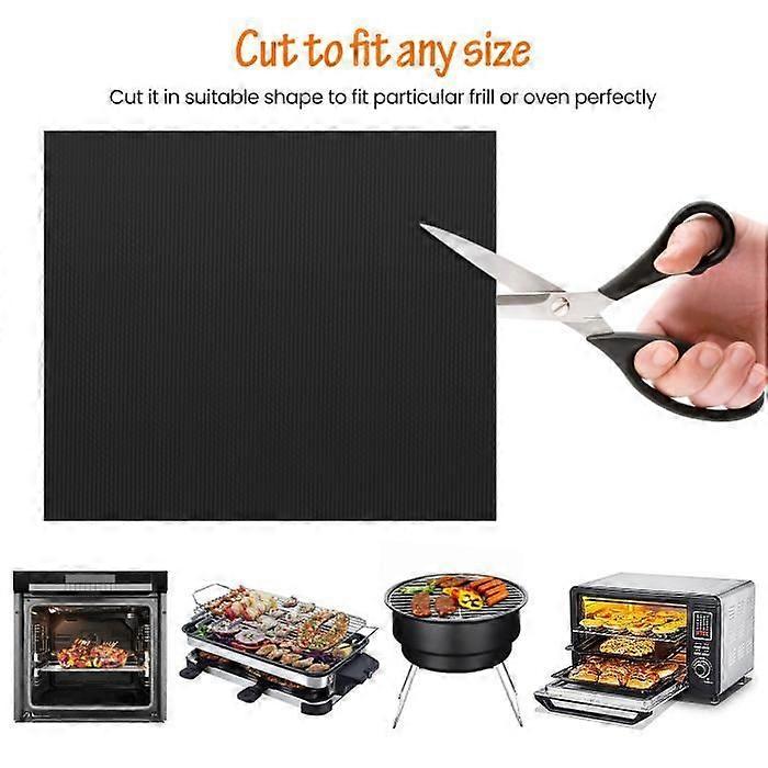 Baking mat - BBQ - Reusable - Non-stick - Heat resistant - 3 pieces