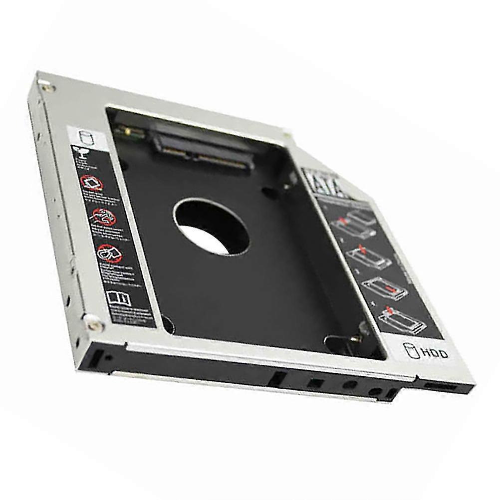 SSD Adapter Hard Drive Tray Caddy for Laptop Optical Drive Slot – Easy Installation, Supports SSD Cooling Vent Function