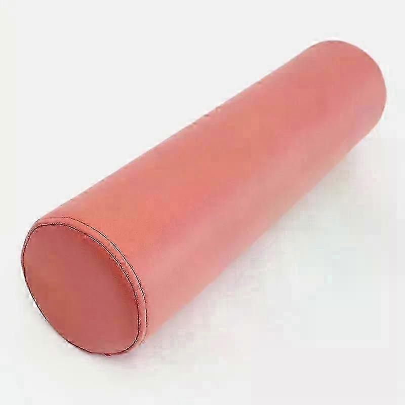 ソファ&オフィス用の円筒形腰枕、ピンク、10x50cm