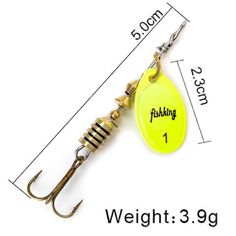 Spinner Bait Spoon Lures with Treble Hooks