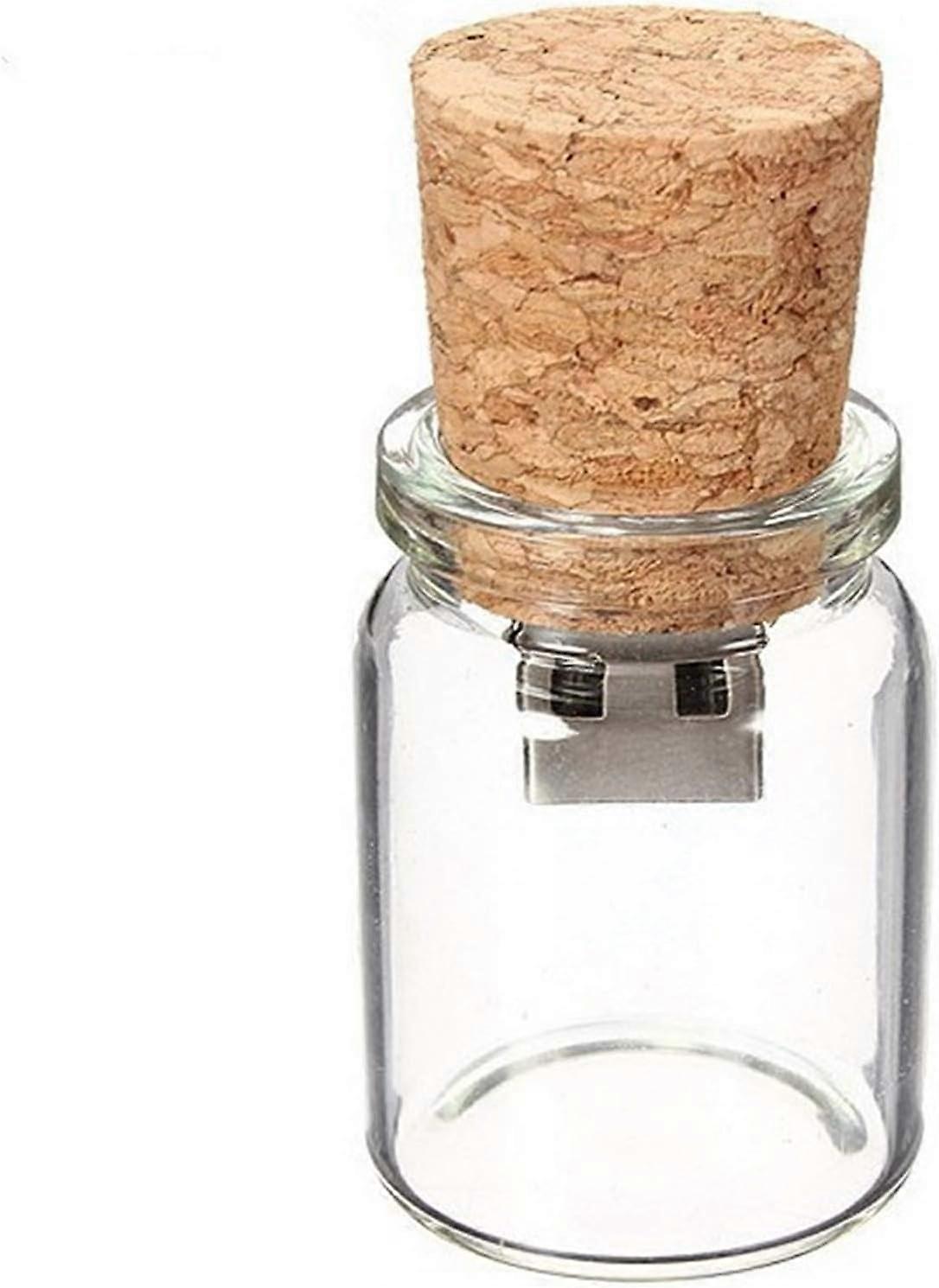 32GB USB Flash Pen Drive Memory Stick Data Storage Transparent Glass Cork