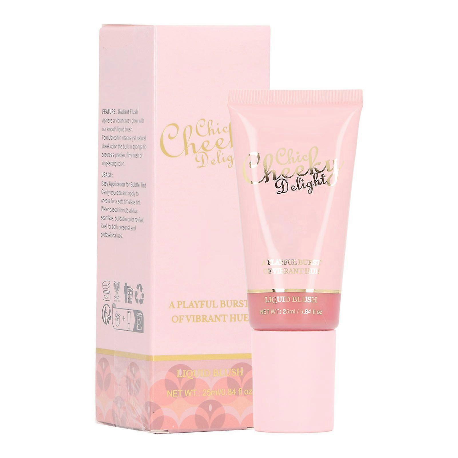 2025 Latest Model Shimmering Liquid Blush Wand with Cushion Applicator Blendab...