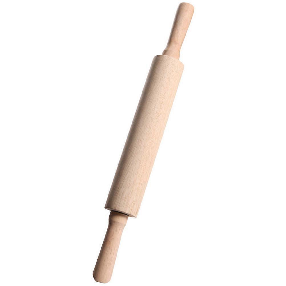 Household Rolling Pin for Baking Wooden Dough Roller with Handle Simple Design Bamboo 16.9X9.4X1.8in Easy to Clean 1Set