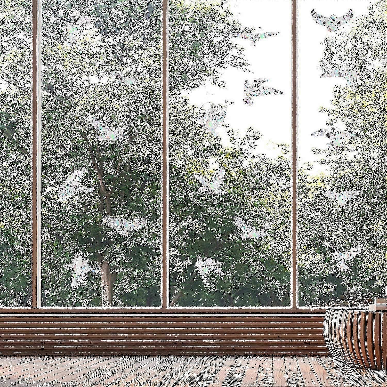 20 Pack Anti-collision Warning Stickers For Window And Glass Door, Bird Protection -color Cy