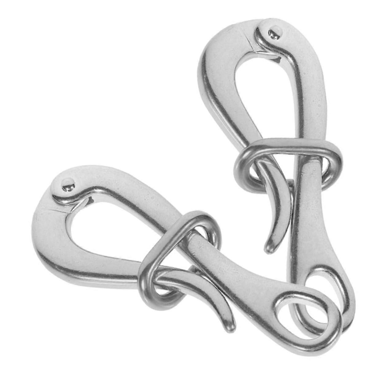 Quick Release Hooks 2-Pack Stainless Steel Boat Hook Life Rafts