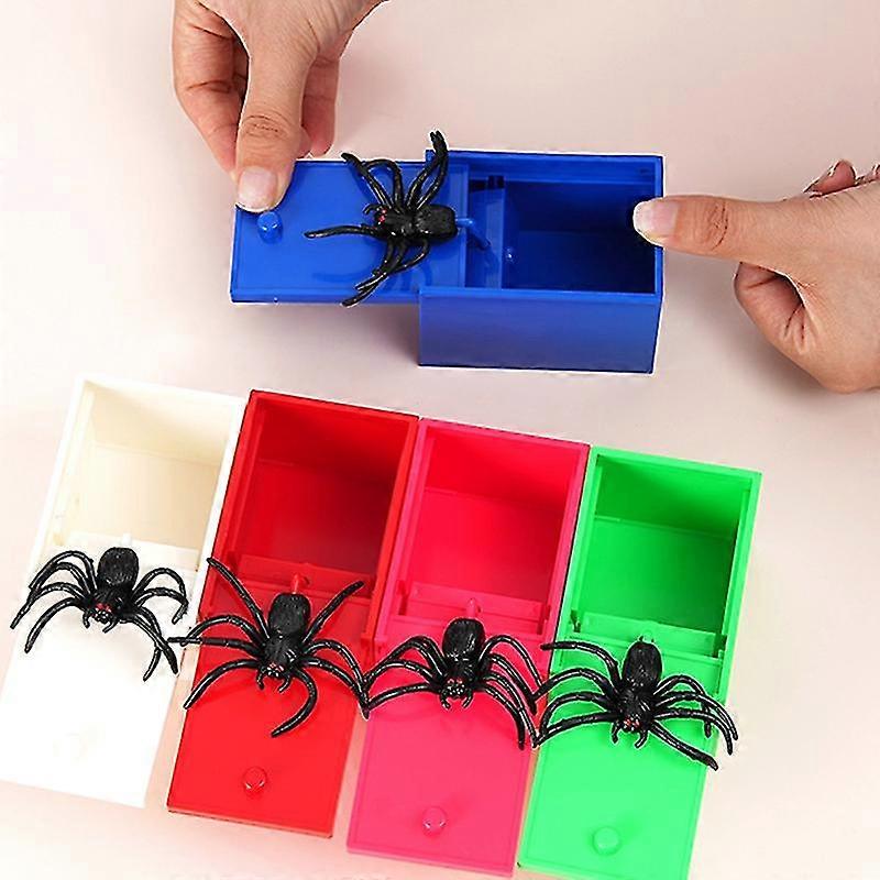 Funny Hidden Case Scare Box with Prank Spider for Halloween Trick Joke Toys