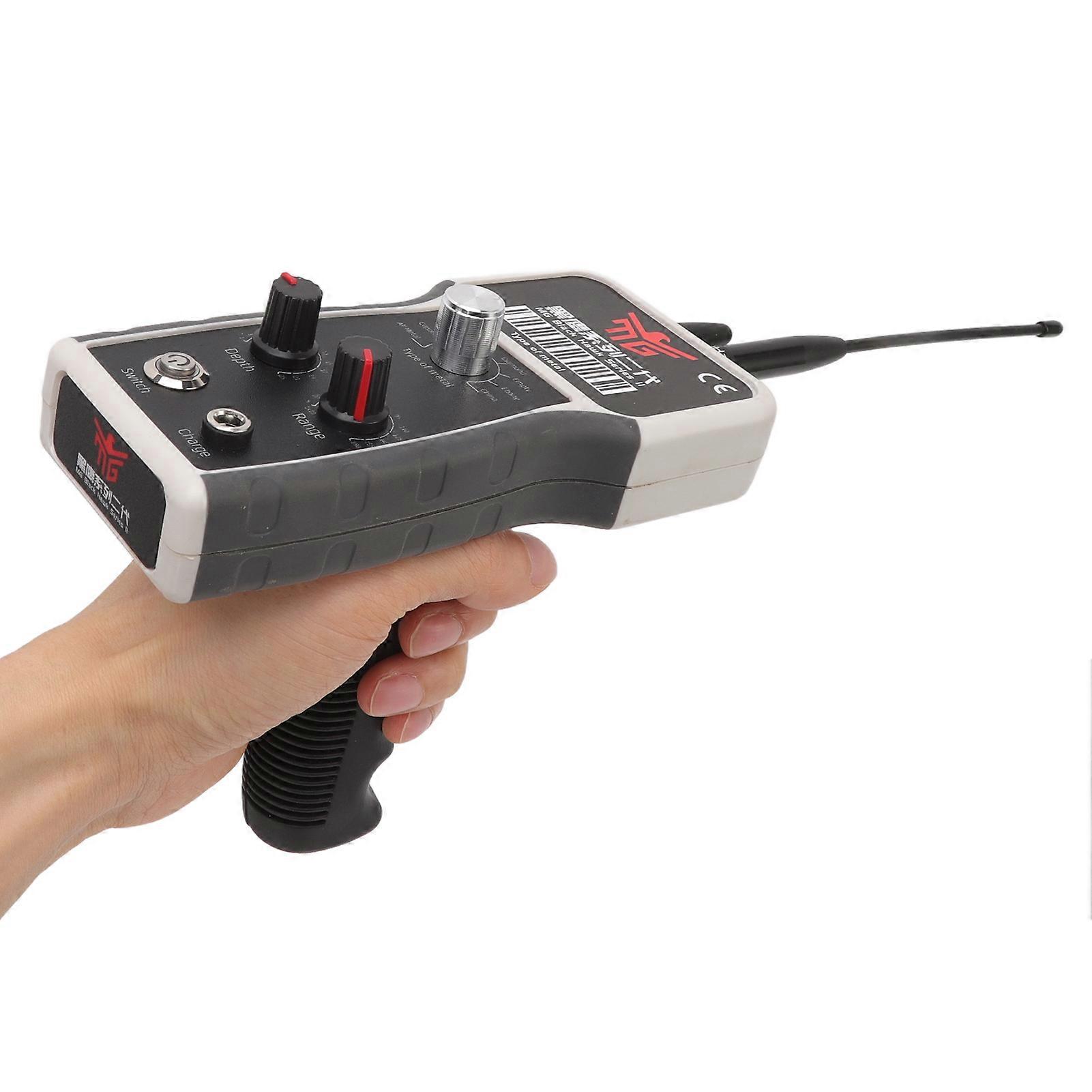 Metal Locator 25m Depth 1800m Range Sensitive 1000MAH Gold Finder for Outdoor Gemstone 100‑240V US Plug