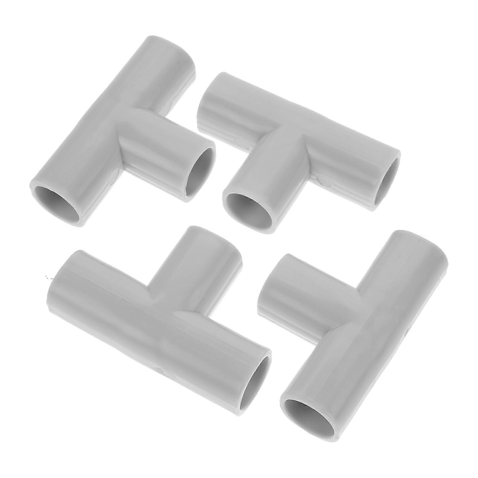 PVC Elbow Pipe Fitting Connector For Outdoor Use Game Fence Steel Material 4Pcs