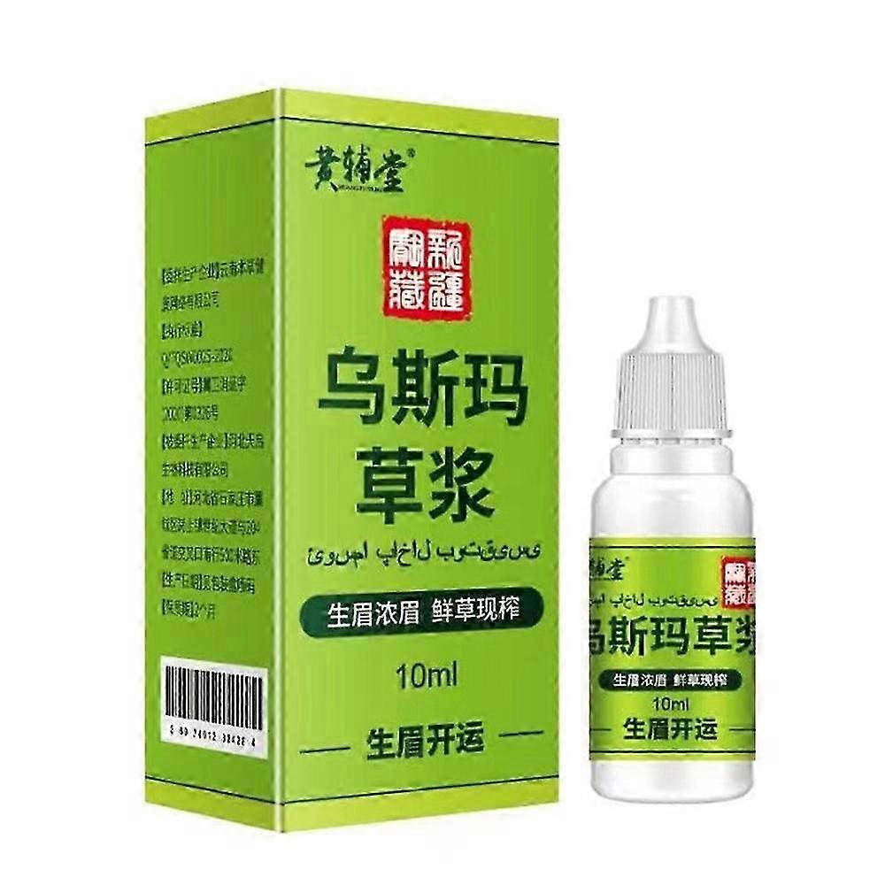 Van de het Grasmascara van de wenkbrauwen het Vloeibare Haar Snel Langer Dikkere Xinjiang Pure Usma Grass Mascara Juice 10ml