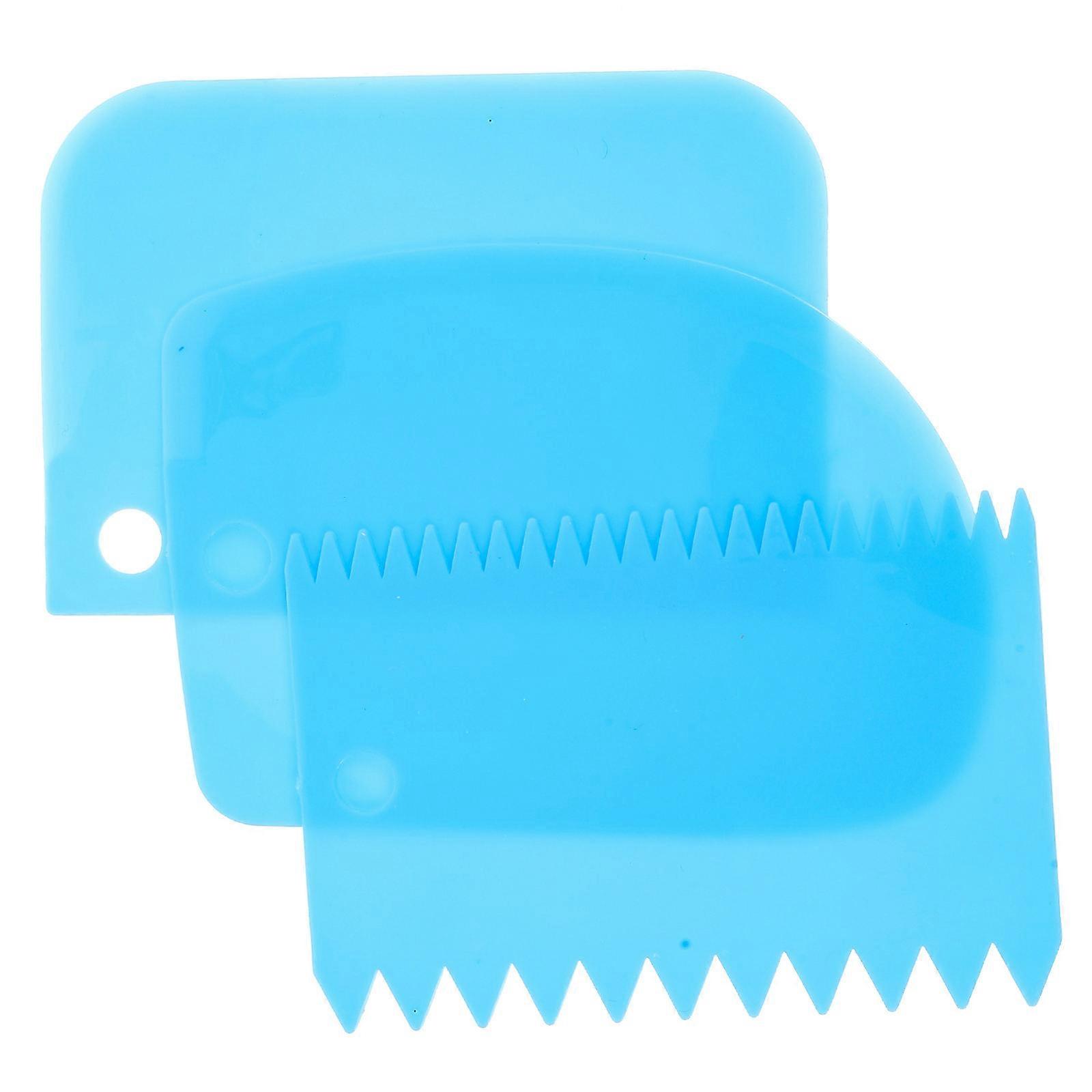 15pcs Professional Cake Smoother Set Lightweight Plastic Icing Scrapers for Baking and Cake Decorating, Easy to Clean and Health Safe