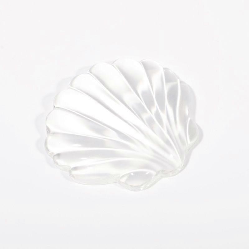 Mouse Wrist Rest Pad: Cute Shell Shaped Computer Mouse Wrist Support Small Size Silicone Soft Cushion Non-Slip Desk Accessory For Home Office And Gami