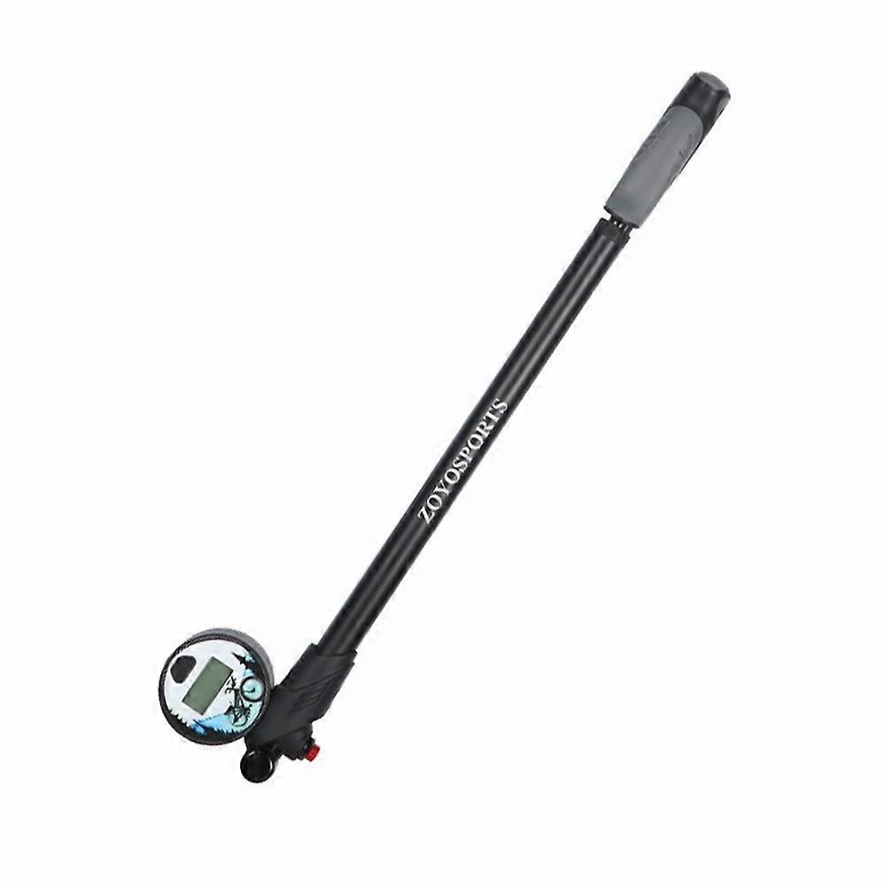 ZOYOSPORTS ZY-AP9E Front Fork Bike Tire Pump 300PSI High Pressure Inflator with Digital Display Gauge