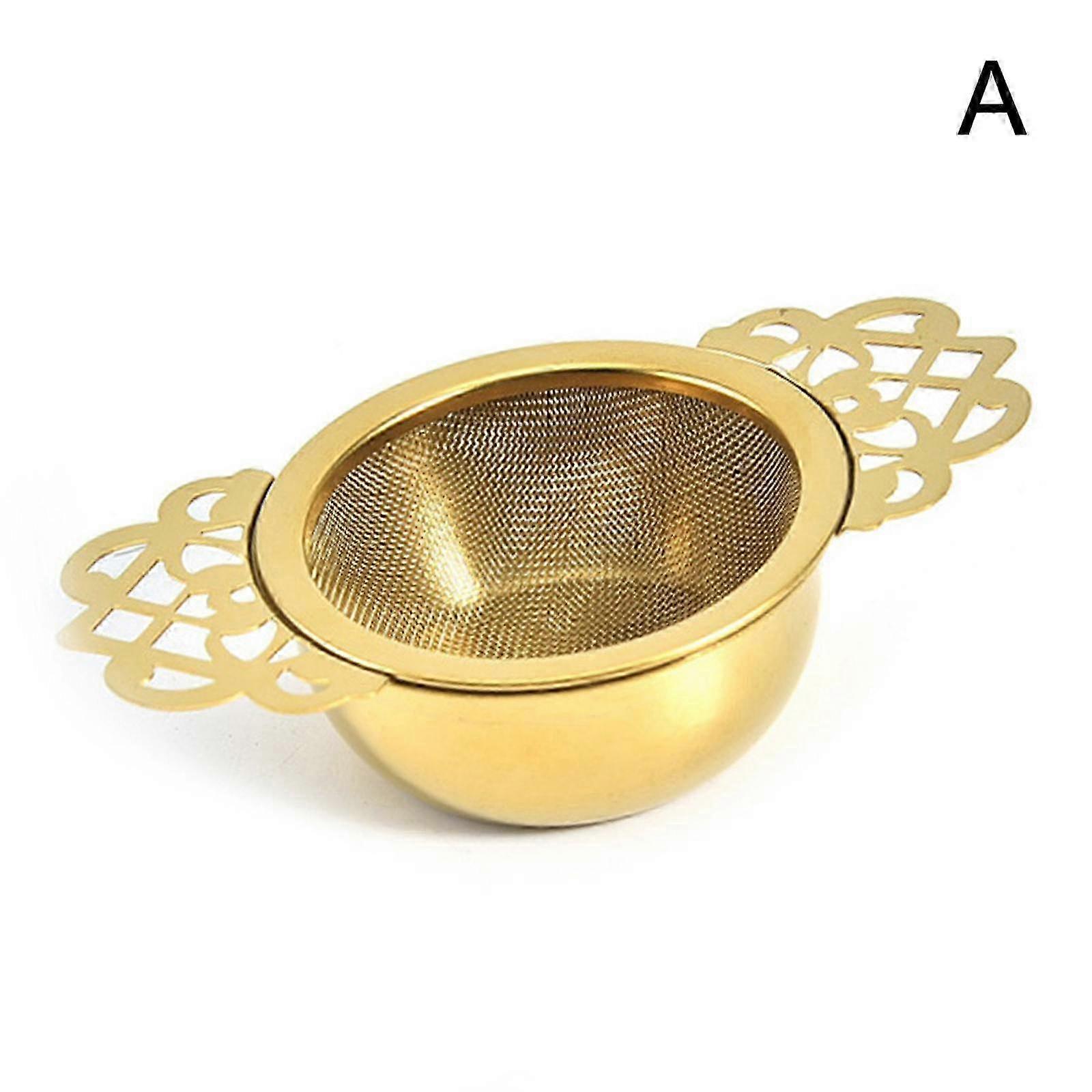 Durable Double Ear Handle Tea Infuser for Loose Leaf with Steel Strainer and Spice Filter