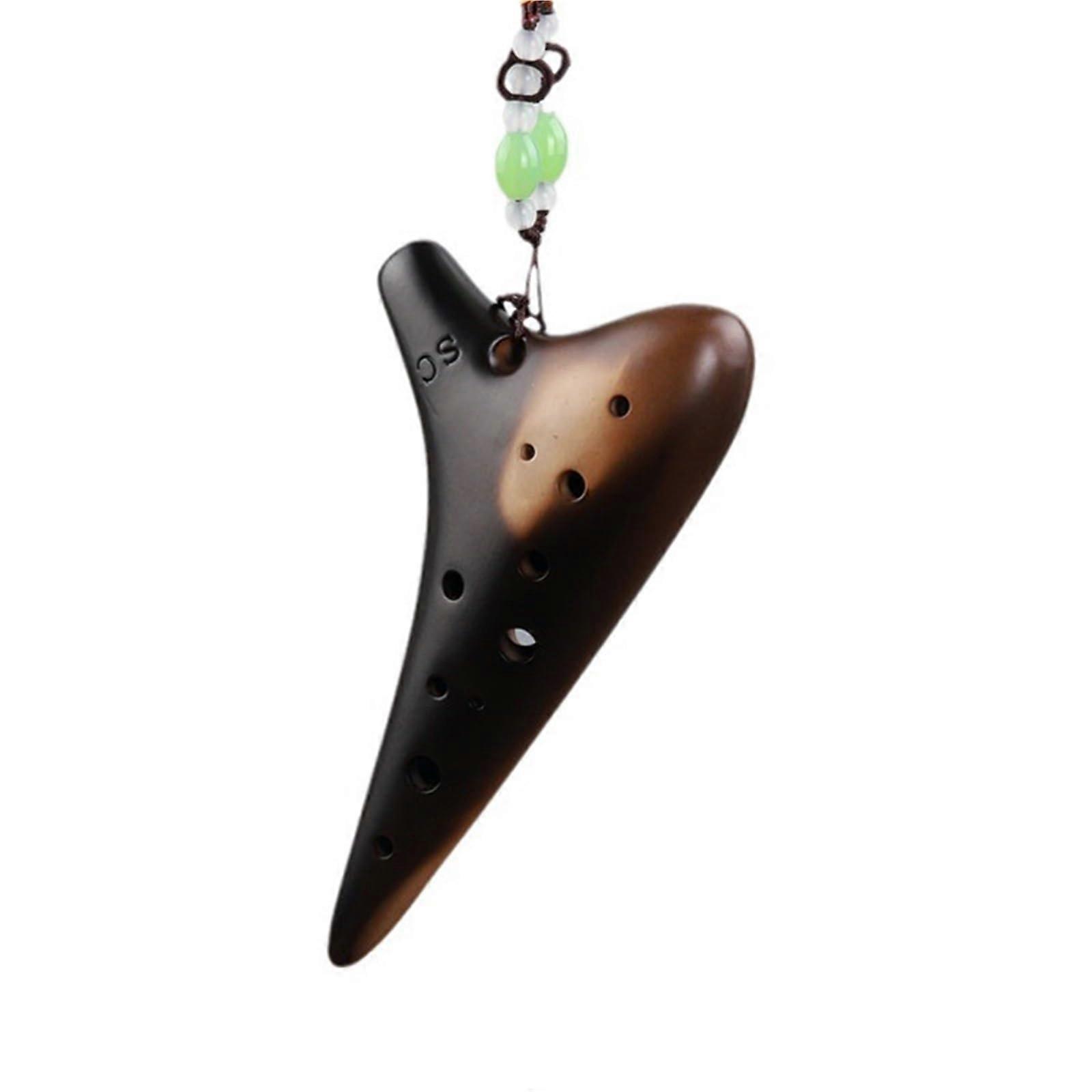 Starter Ocarina Wind Instrument 12Hole Alto SC Tuned Beginner Lesson For National Musical Instrument Ceramic Production