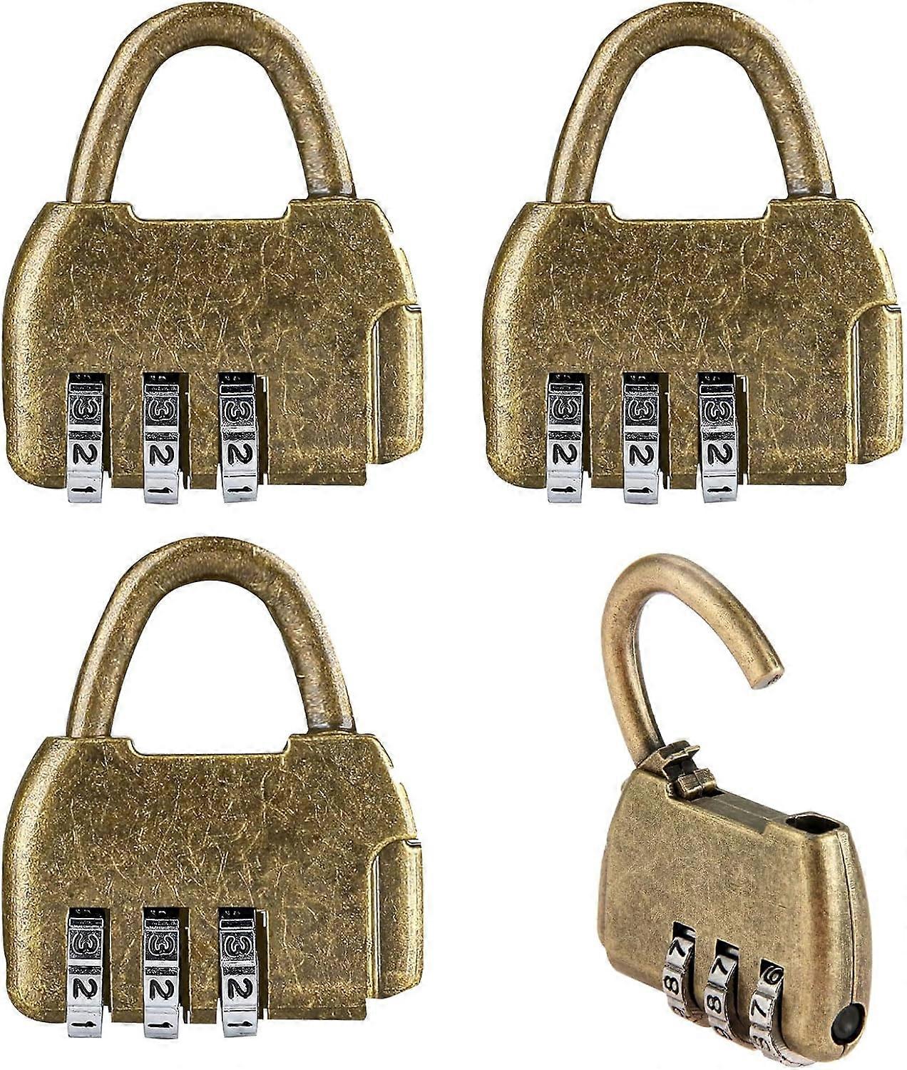 4pcs anti-theft combination padlocks, locker combination locks
