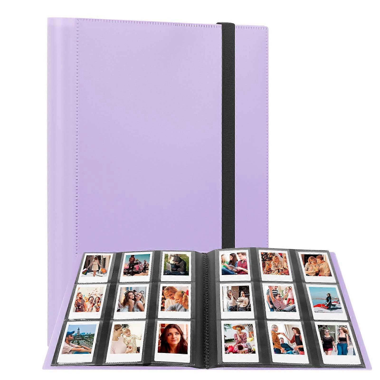 Mini Photo Album with 432 Pockets for Fujifilm Instax Mini 11, 12, Evo (Purple)