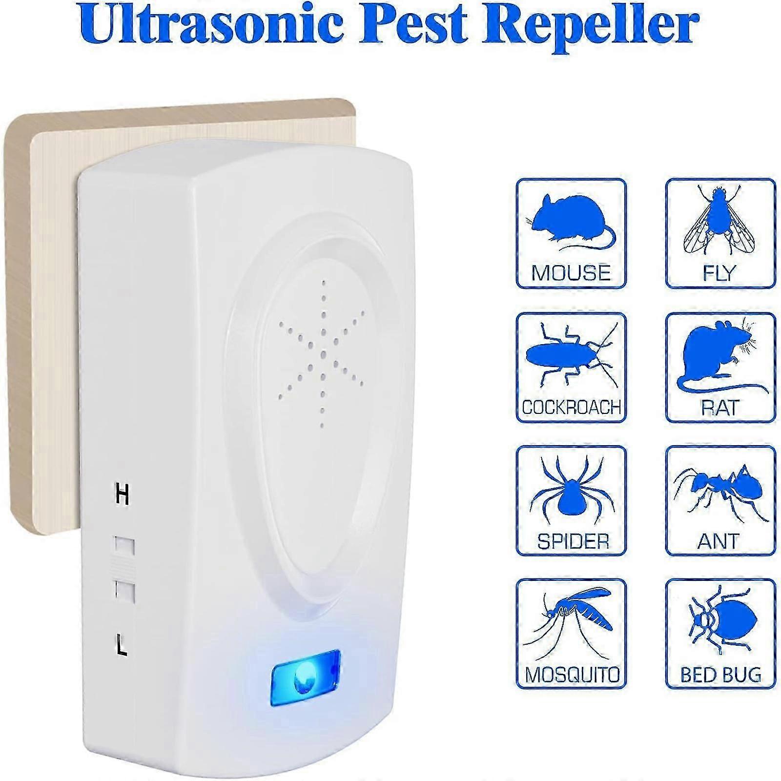 3pcs Ultrasonic Pest Repeller Indoor, Electronic Pest Reject Ultrasonic Plug in, Mice Repellent for House, Pest Control for Insect, Roach, Spider