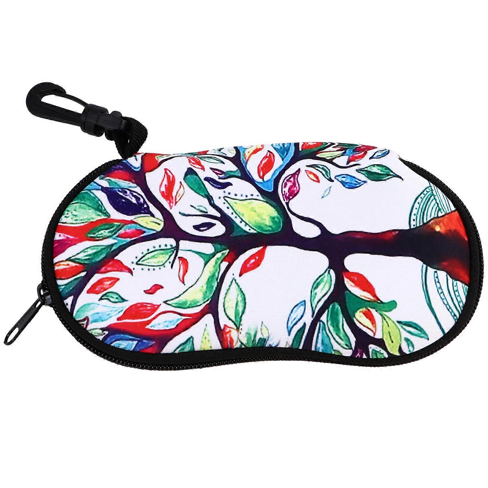 Sunglasses Bag with Zipper, Compact Eyeglasses Holder Pouch for Travel, Durable Fall Material, Stylish Design for Organizing Glasses, Portable