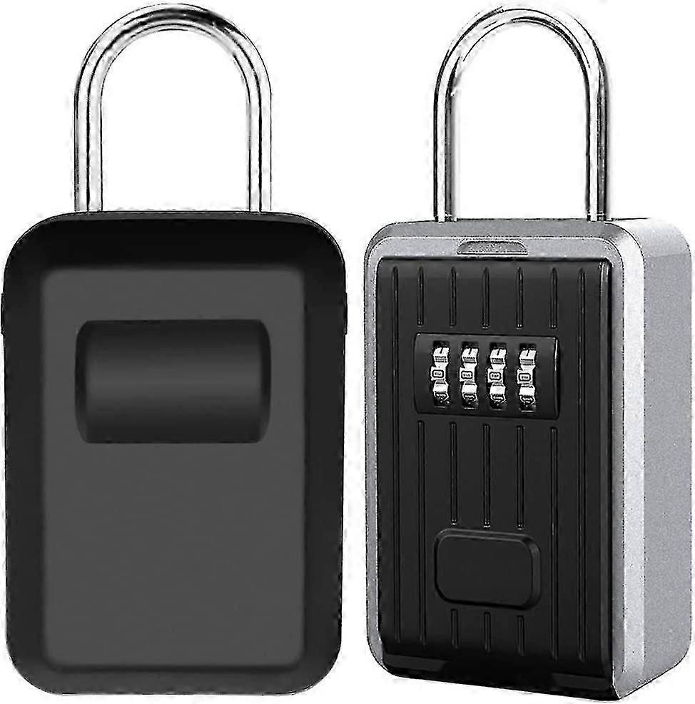 Wall Mounted Security Key Box Key Box With 4 Digit Numeric Code, Extra Large Lock Box Outdoor Key