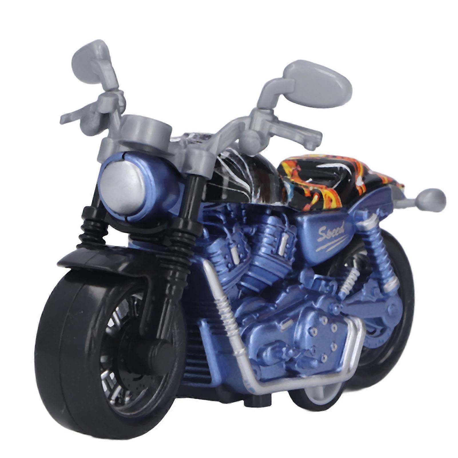 Mini Motorcycle Model Alloy High Simulation Promote Coordination Pull Back Motorcycle Toy for Kids