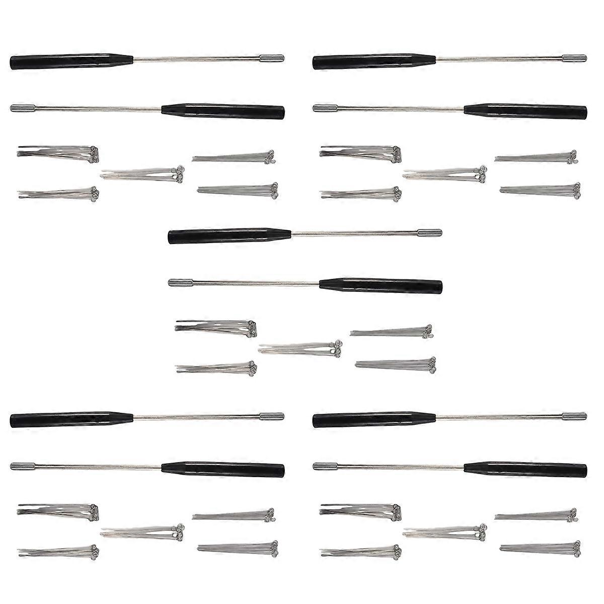 2PCS Inoculating Holders with 50Pcs 10UL Needle Tips Inoculation Loop