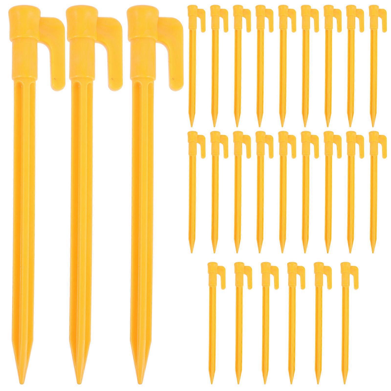 24pcs ελαφρύς πάσσαλοι σκηνών παραλίας ανθεκτικοί γόμφοι εδάφους κατασκήνωσης για σκηνές, τέντες & κιόσκια υπαίθριος καθορισμός κήπων