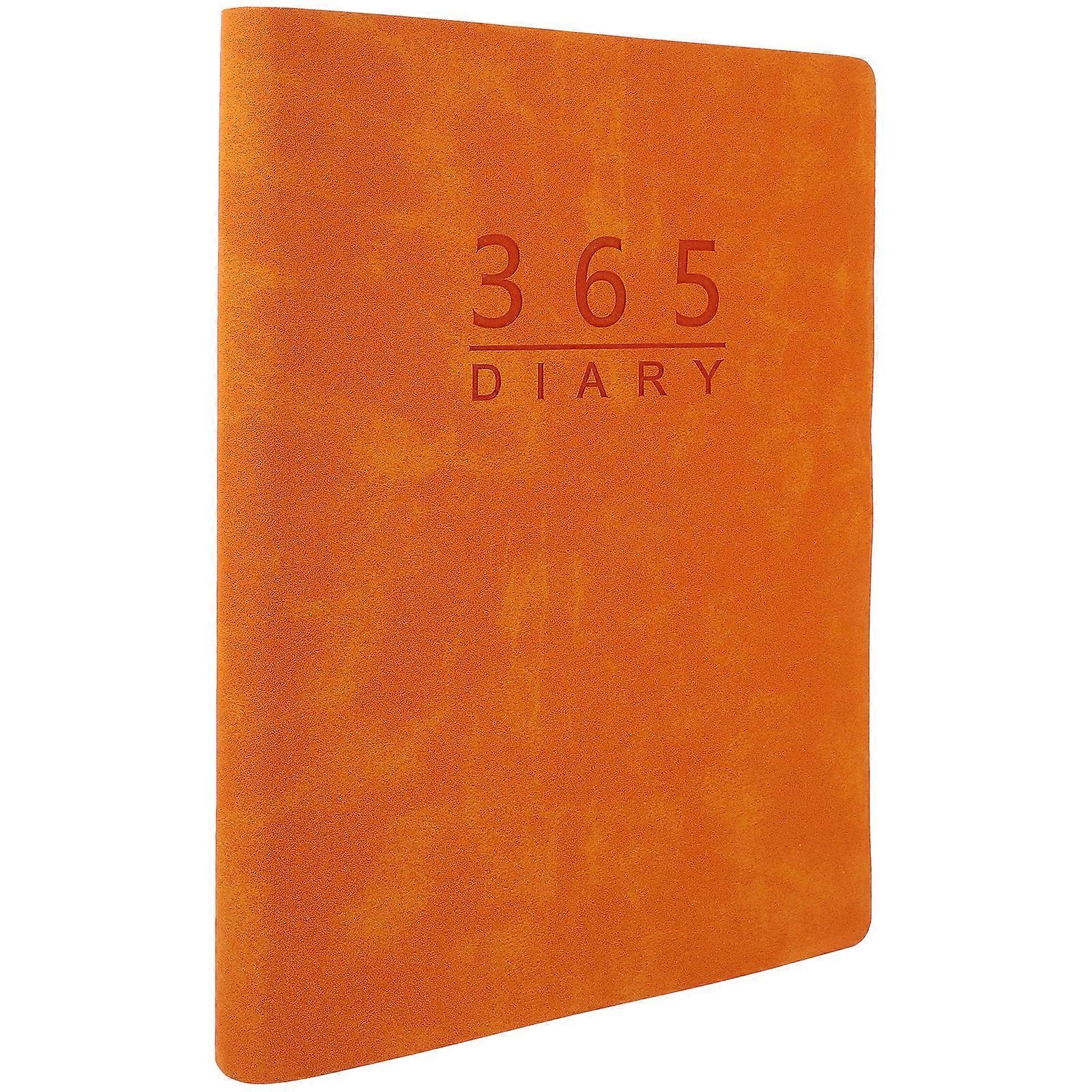 Portable Planner Notepad Time Workers Monthly and Weekly Planning Orange 21x14.5cm 1Pcs