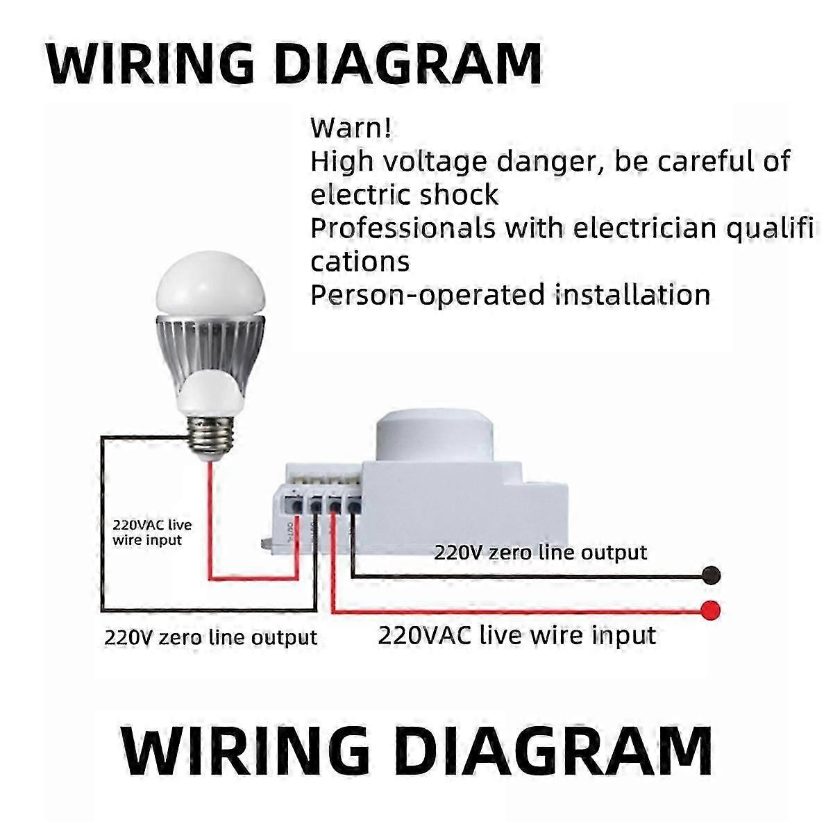 5.8GHz Microwave Radar Sensor Switch Knob Switch Adjustment LED Light Sensor Switch Human Motion Detector
