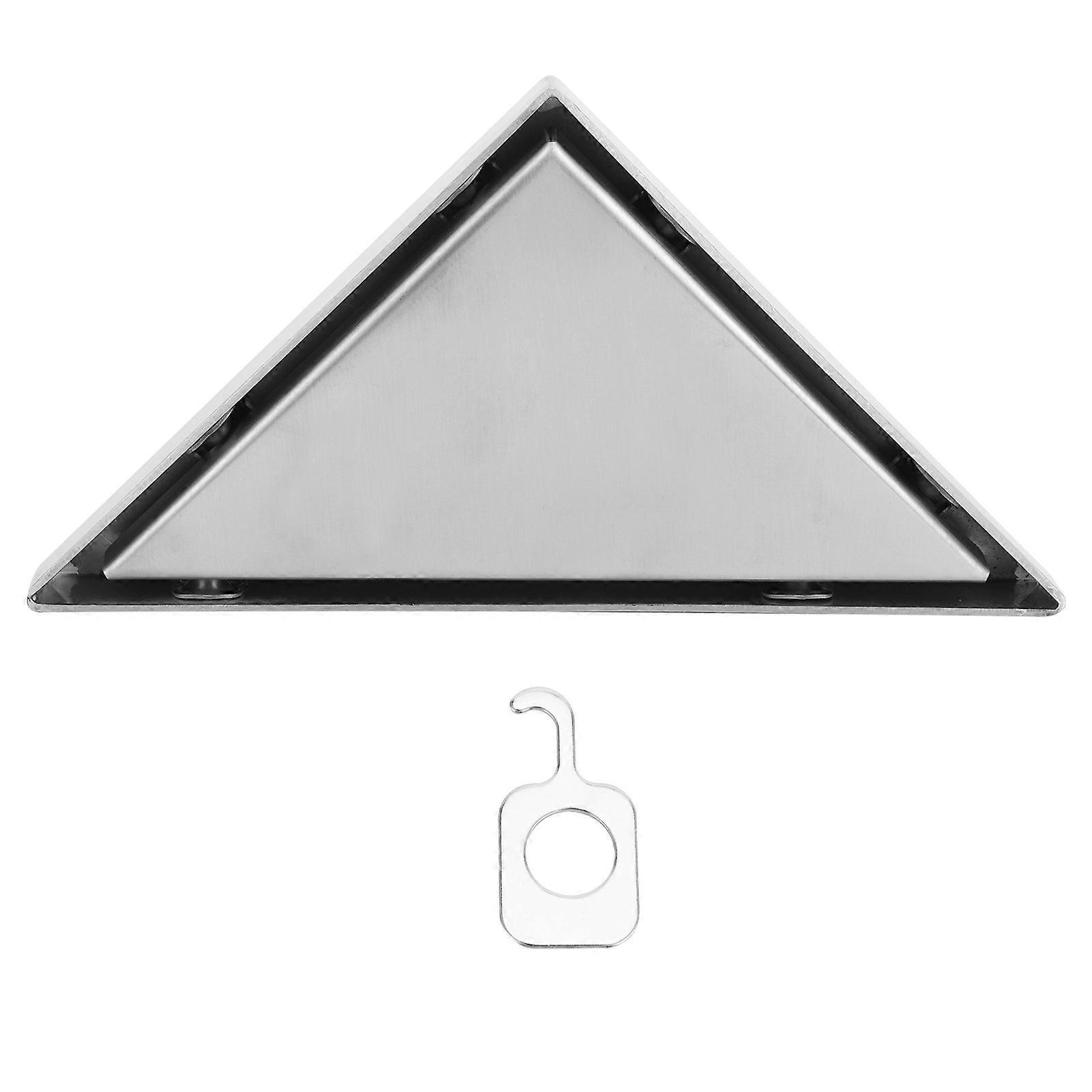Floor Drain Set 304 Stainless Steel Triangular Corner Drain for Shower Room Bathroom