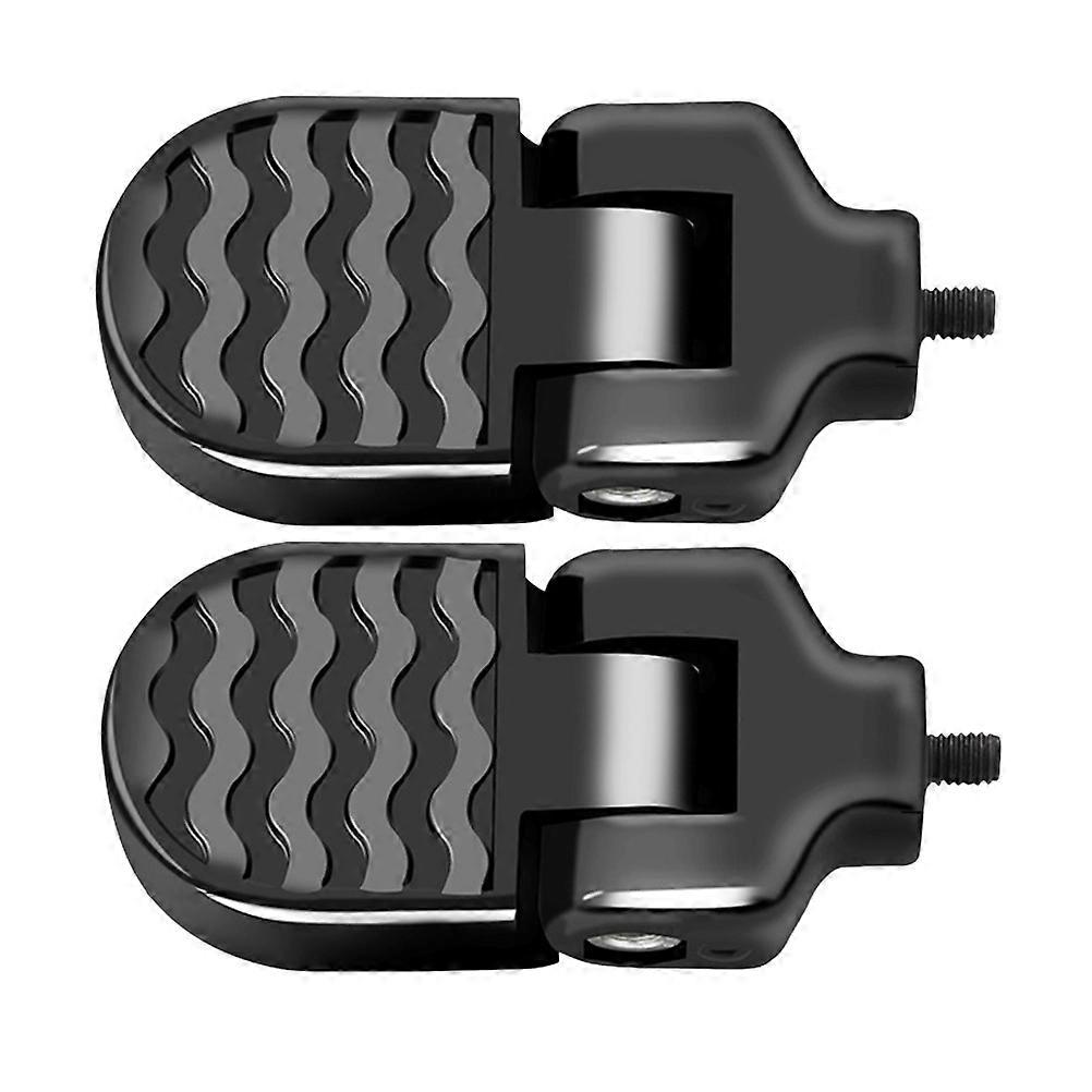 It seems you're referring to a product listing or description for **foldable aluminum alloy mountain bike rear seat pedals or footrests**. These are