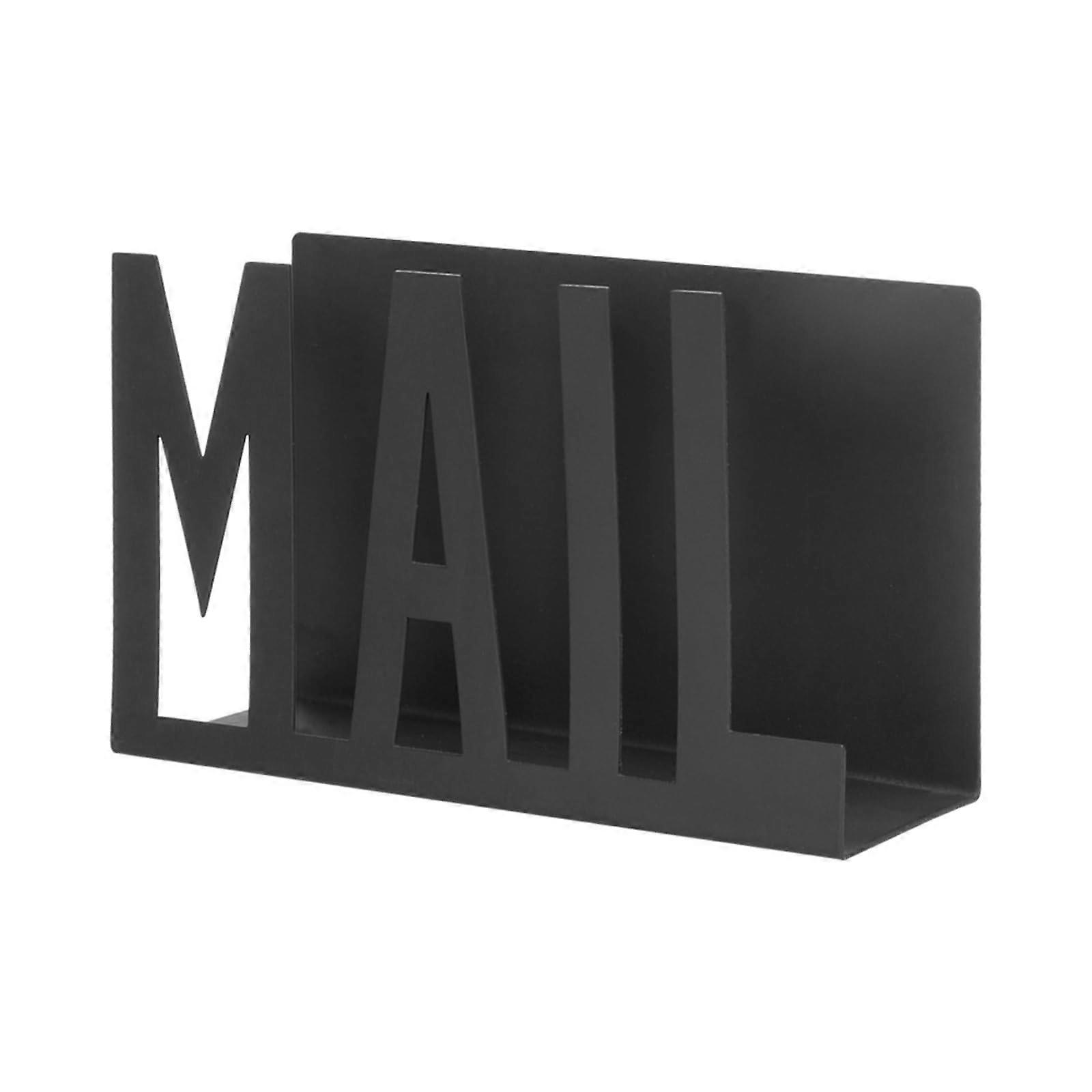 Iron desk organizer, letter holder, document and notepad storage shelf for home, office, school. Ref: 3920