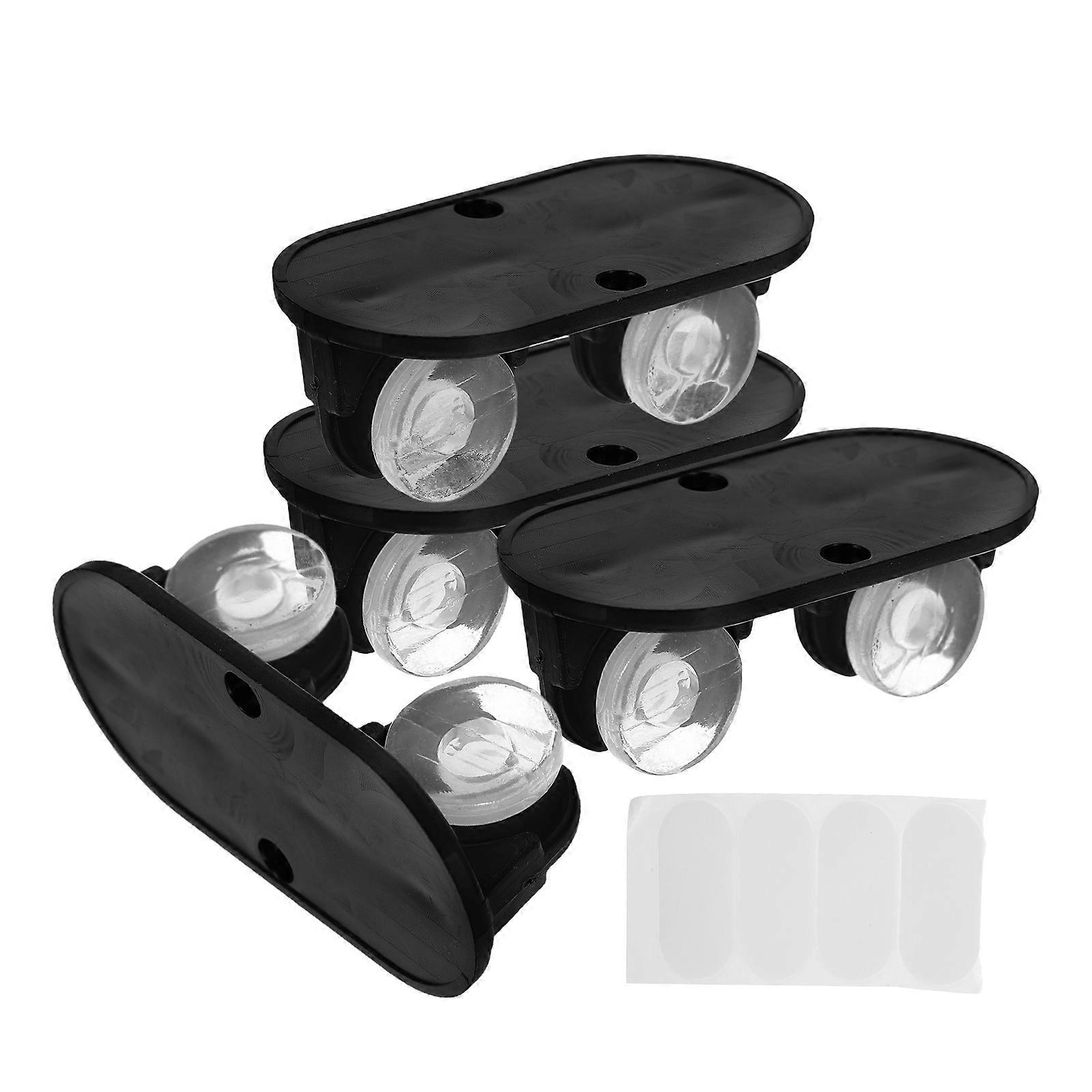 Attachable Wheels Small Roller Wheels For Diy Projects Maximize Storage Space Round Shape 4Pcs