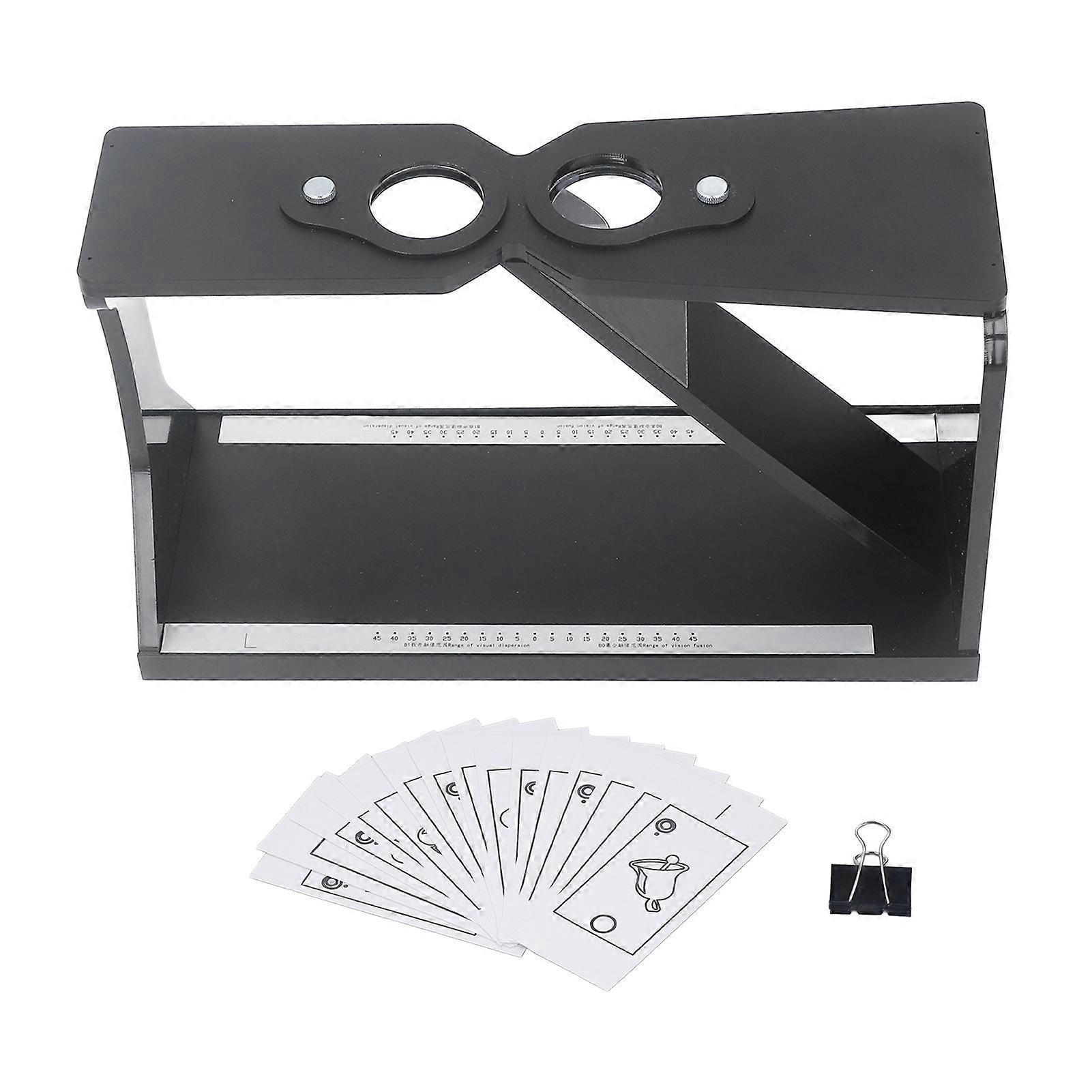 Oblique Stereoscope Cheiroscopes Amblyopia Trainer Double Black Column Adjustable Visual Tester Tools